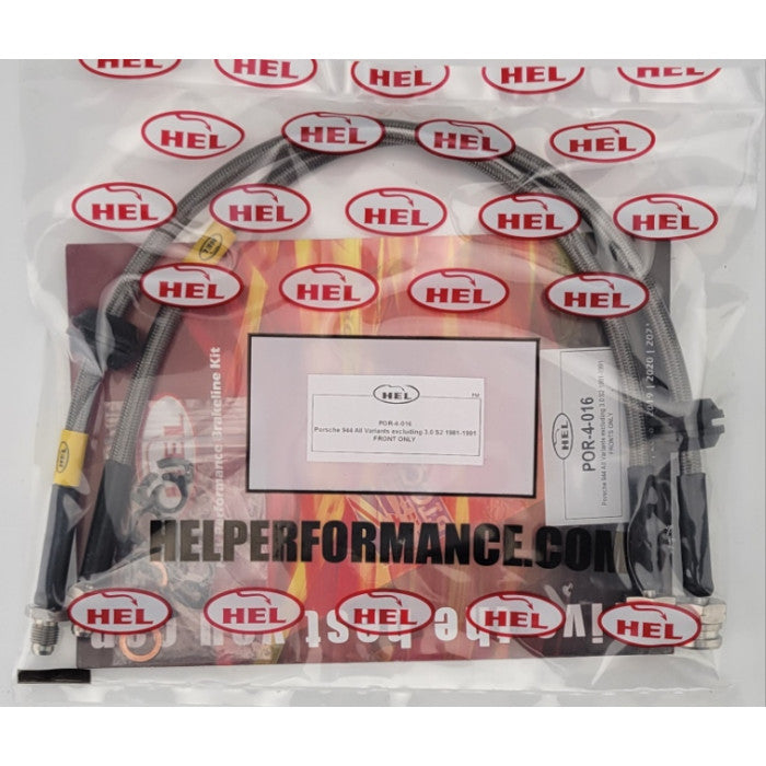HEL Performance CL-POR-4-016-FRONTS Brake Lines Stainless Steel Braided Fronts only | ML Performance Car Parts