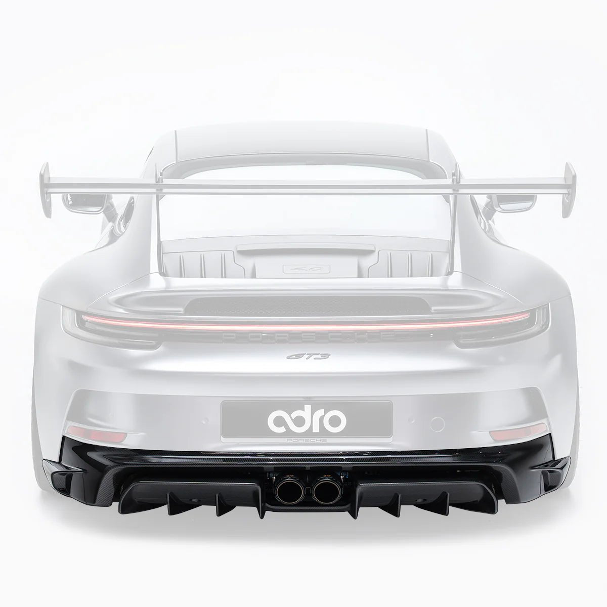 Adro A23A10-1301 -D PORSCHE 992.1 GT3 PRE-PREG CARBON FIBRE REAR DIFFUSER