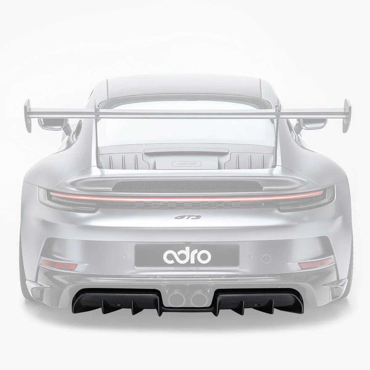 Adro A23A10-1301 -D PORSCHE 992.1 GT3 PRE-PREG CARBON FIBRE REAR DIFFUSER