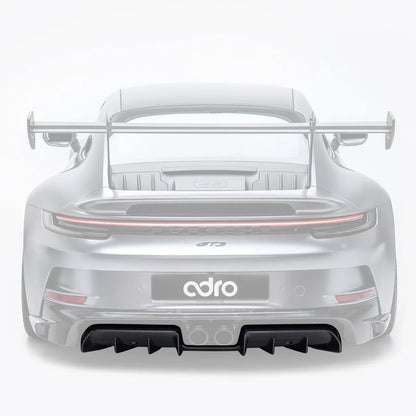 Adro A23A10-1301 -D PORSCHE 992.1 GT3 PRE-PREG CARBON FIBRE REAR DIFFUSER