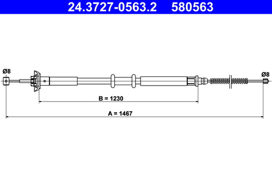 BOSCH 1987477490 Parking Brake Cable Pull