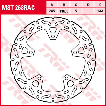 TRW MOTO MST268RAC Brake Disc