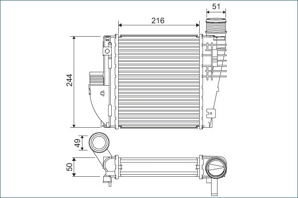 VALEO VAL822927 Charge Air Cooler