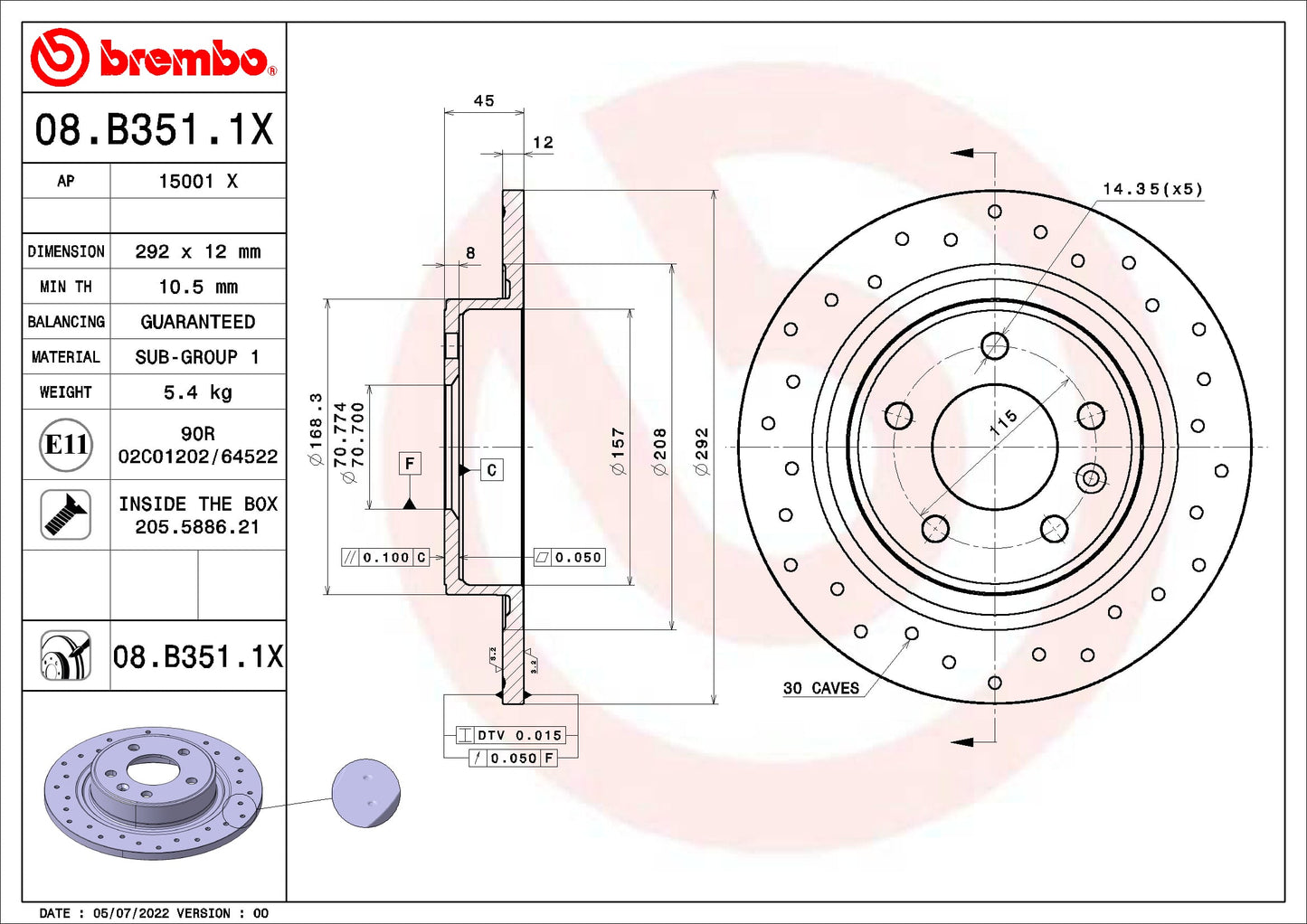 BBP 41467BBP Disc Brake Caliper Repair Kit