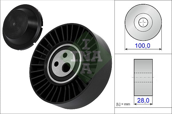 INA 531063520 V-Ribbed Belt Tensioner Pulley