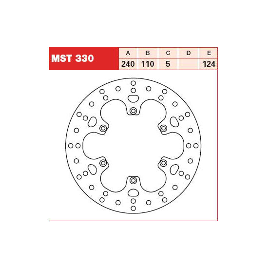 TRW MOTO MST330 Brake Disc