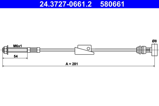 BOSCH 1987477595 Parking Brake Cable Pull