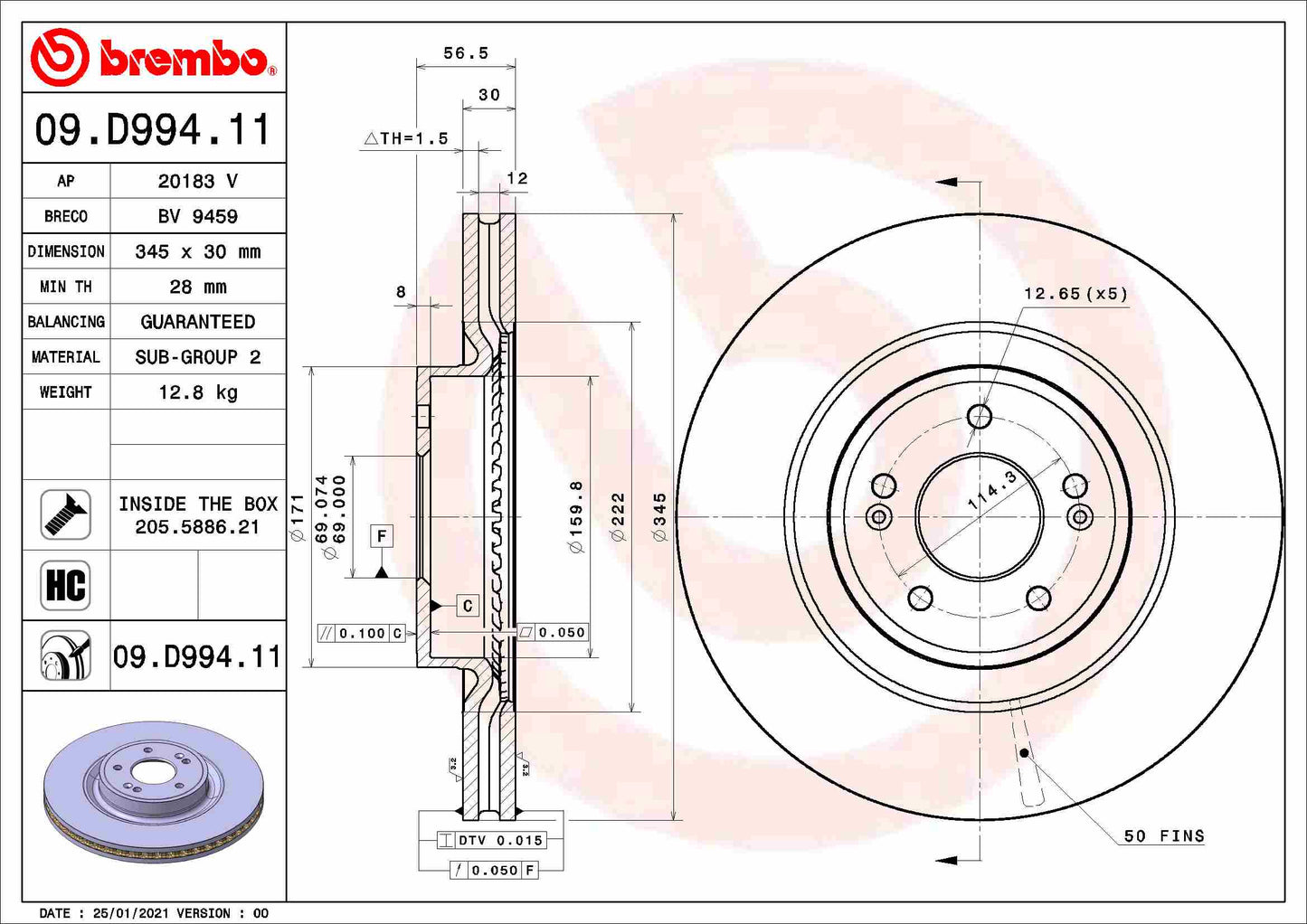 4 RIDE AB18-3045 Disc Brake Caliper Repair Kit