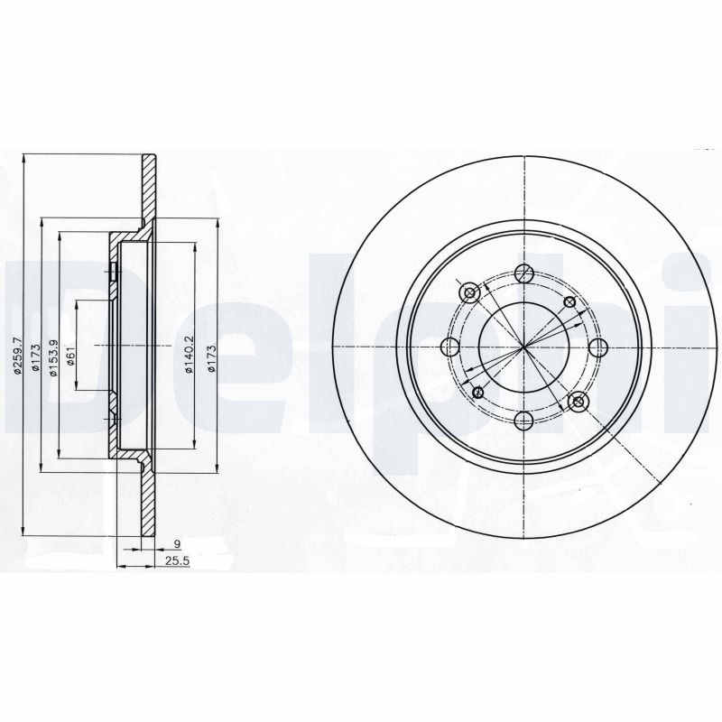 DELPHI BG4385C Brake Disc .