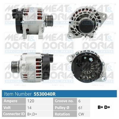 MEAT & DORIA MD5530040R Alternator