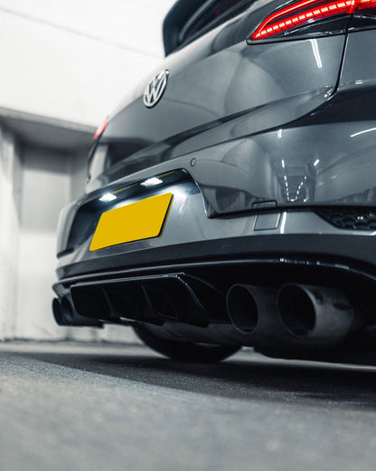 Zaero ZD-7.5-DIF VW GOLF R MK7.5 EVO-1 GLOSS BLACK REAR DIFFUSER