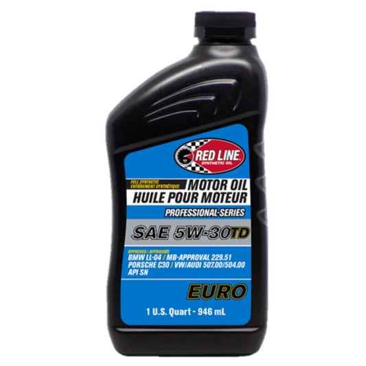 RED LINE OIL 12224 PROFESSIONAL SERIES EURO MOTOR OIL 5W30TD 0.95 L (1 QT)