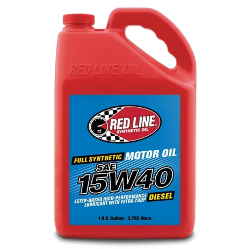 RED LINE OIL 21405 HIGH PERFORMANCE DIESEL MOTOR OIL 15W40 3.8 L (1 GAL)