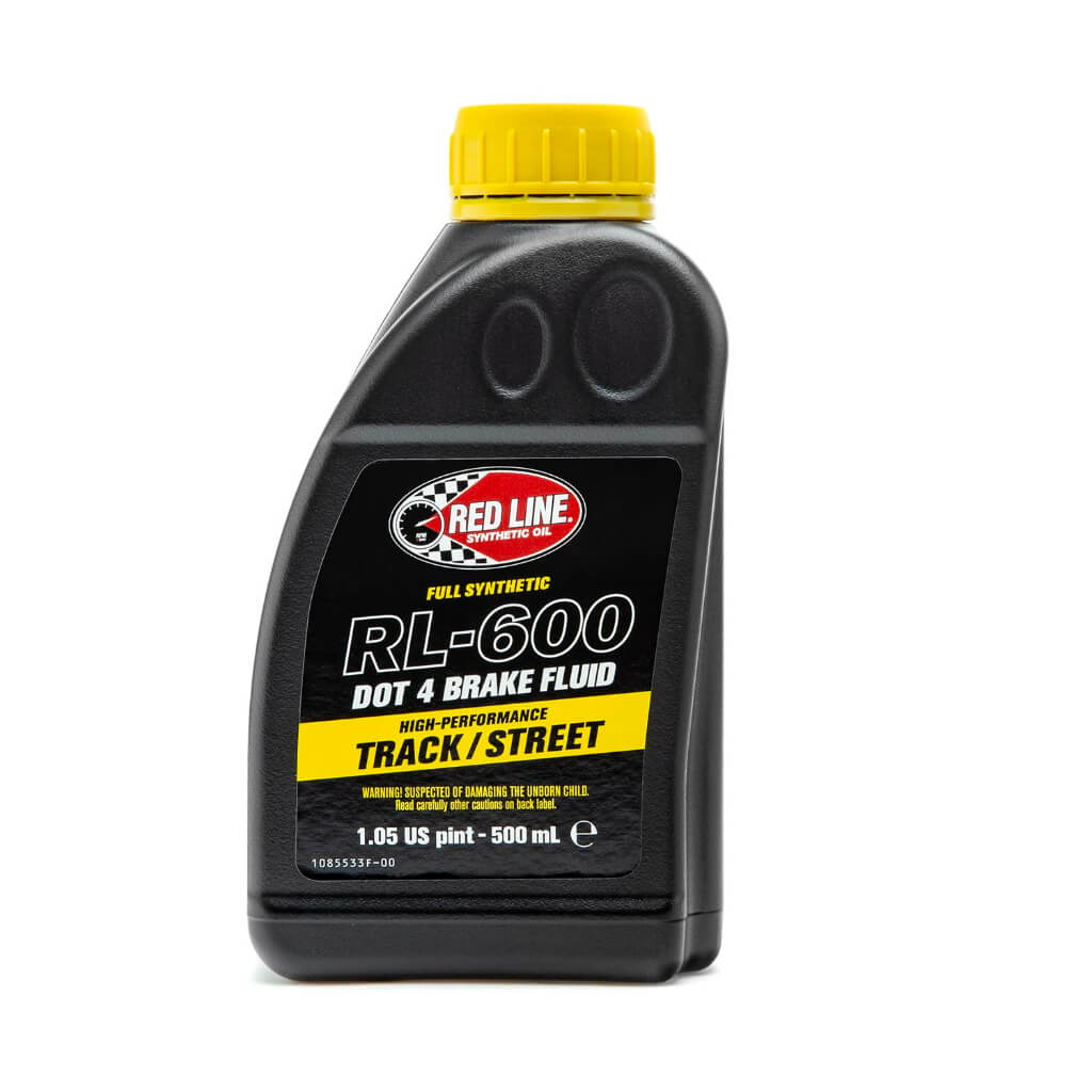 RED LINE OIL 90404 BRAKE FLUID RL-600 DOT 4 0.5 L (1.05 US PINT)