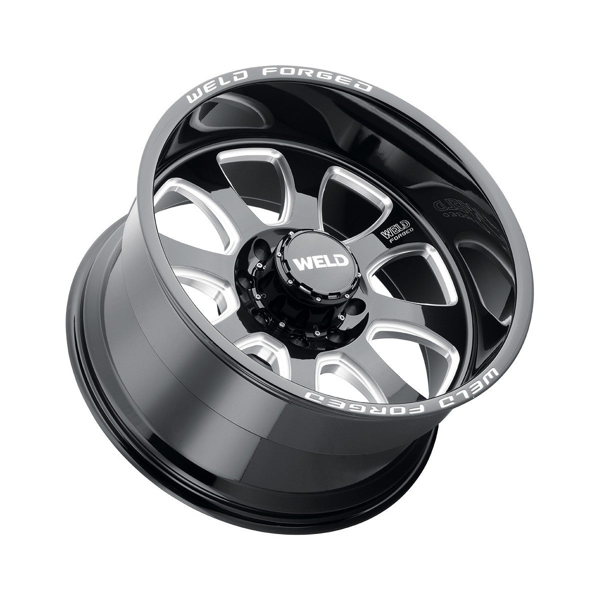 Weld W70724082BBA Renegade Xt Wheel 22x14 8x165.1 ET-76 BS4.5 Gloss Black & Contrast Cut