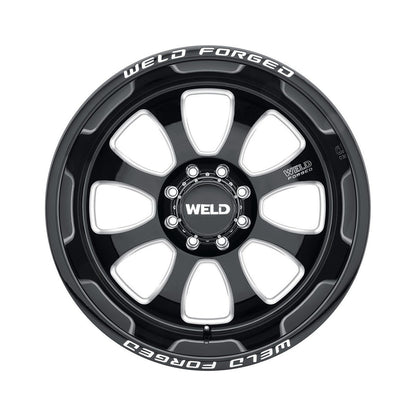 Weld W70704017BBA Renegade Xt Wheel 20x14 8x170 ET-76 BS4.5 Gloss Black & Contrast Cut