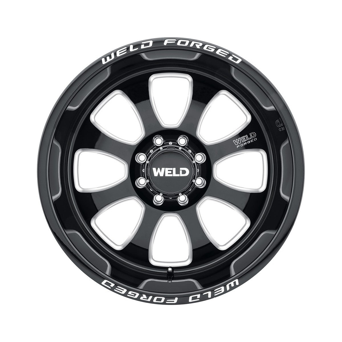 Weld W70704017BCA Renegade Xt Wheel 20x14 8x170 ET-76 BS4.5 Gloss Black & Contrast Cut