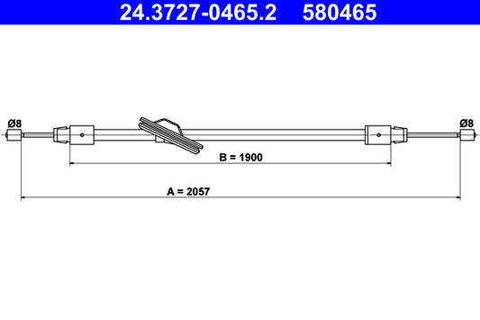 BOSCH 1987477681 Parking Brake Cable Pull