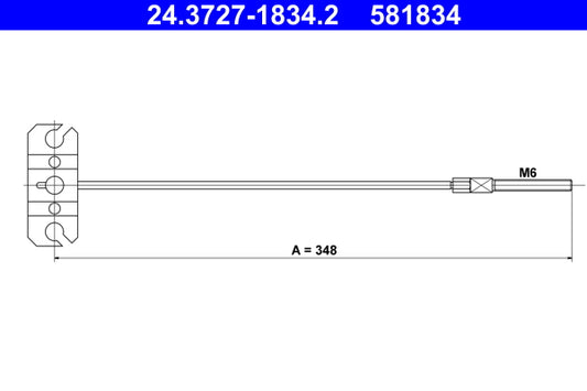 BOSCH 1987482638 Parking Brake Cable Pull