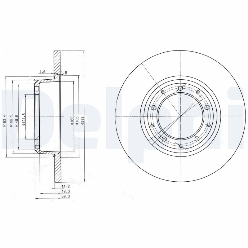 KNORR BS2506 Pretensioning Cylinder
