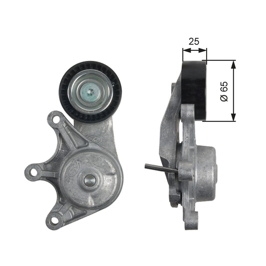 GATES GATT39191 V-Ribbed Belt Tensioner Pulley