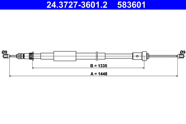 BOSCH 1987482705 Parking Brake Cable Pull