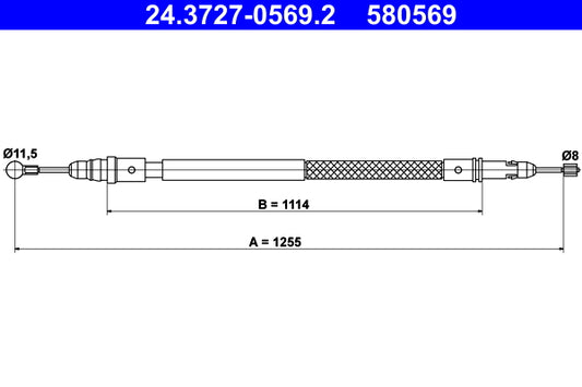 BOSCH 1987477850 Parking Brake Cable Pull