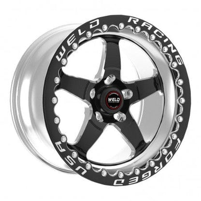 Weld 71HP7110W62G S71 Beadlock Wheel 17x11 5x115 ET5 BS6.2 Polished Center - Polished Shell