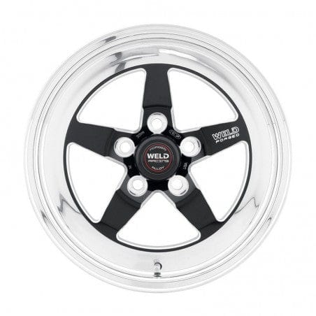 Weld 71MB8070B37A S71 Wheel 18x7 5x4.75 ET-8 BS3.7 Black Center - Polished Shell