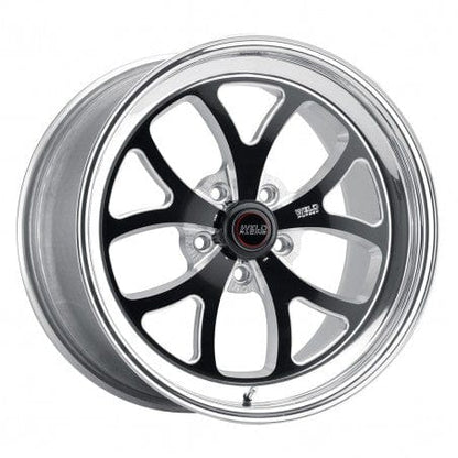 Weld 76HB7050A22A S76 Wheel 17x5 5x4.5 ET-20 BS2.2 Black Center - Polished Shell