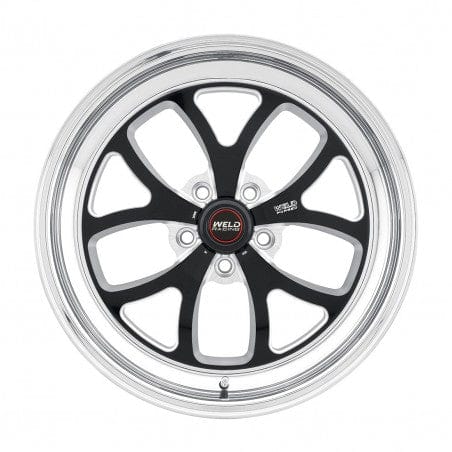 Weld 76HB8100W66A S76 Wheel 18x10 5x115 ET28 BS6.6 Black Center - Polished Shell