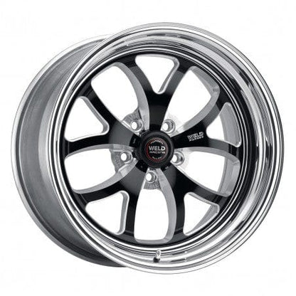Weld 76MB-510A75A S76 Wheel 15x10 5x4.5 ET51 BS7.5 Black Center - Polished Shell