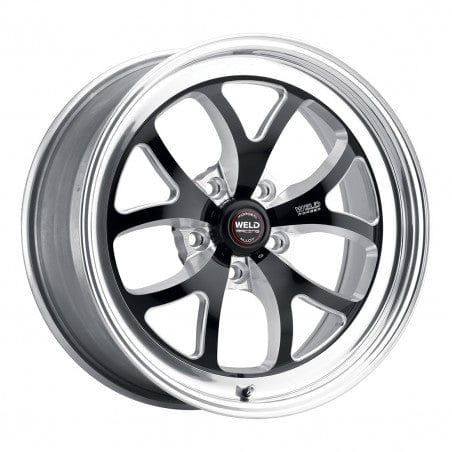 Weld 76LB0080B45A S76 Wheel 20x8 5x4.75 ET0 BS4.5 Black Center - Polished Shell