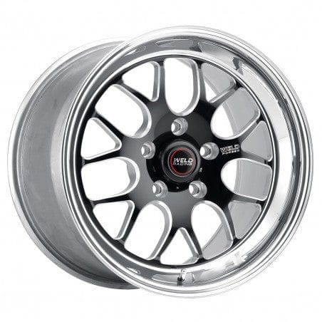 Weld 77MB7050B33A S77 Wheel 17x5 5x4.75 ET8 BS3.3 Black Center - Polished Shell