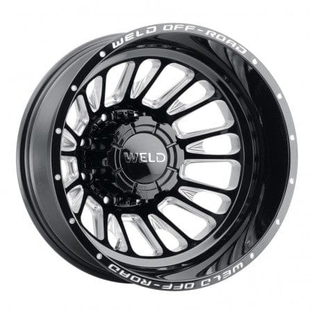 Weld W12108280N56 Scorch Dually Rear W121 Wheel 20x8.25 8x165.1 ET-265 BS-5.67 Gloss Black MIL