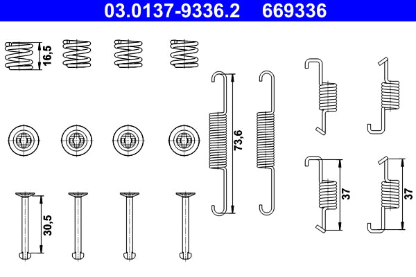 BOSCH 0204113811 Parking Brake Brake Shoe Set