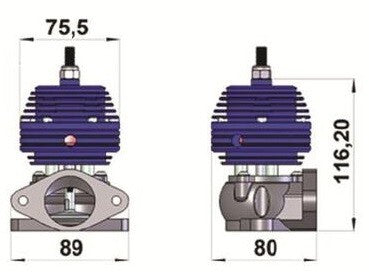 Turbozentrum 249039 SPA Wastegate Compact 35mm L-Flansch silber