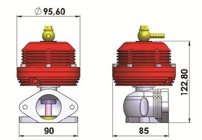 Turbozentrum 249040 SPA Wastegate USA Style schwarz