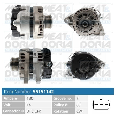MEAT & DORIA MD55151142 Alternator