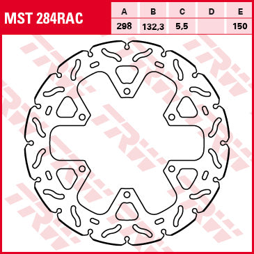 TRW MOTO MST284RAC Brake Disc