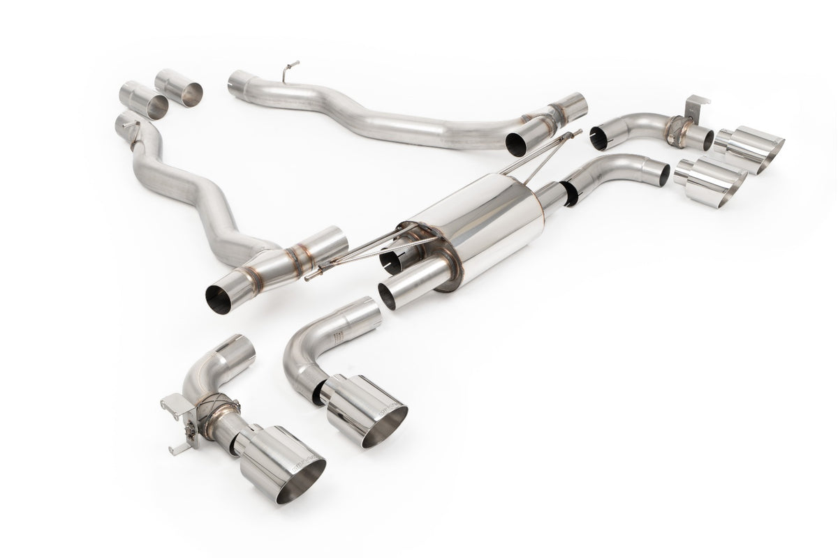 MillTek SSXBM1402 BMW M5 G90/G99 (UK/EU Spec) - Axle Back with Polished Tips