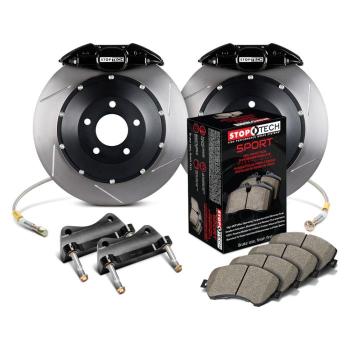 StopTech 83.133.0023.51 Sport Big Brake Kit - Rear - 328x28mm Slotted - ST-22 Black