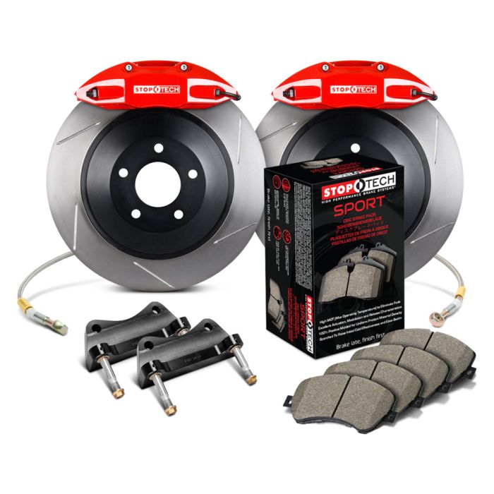 StopTech 82.439.5100.71 Touring Big Brake Kit - Front - 300x28mm Slotted - ST-41 Red