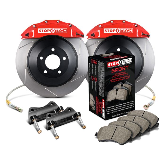 StopTech 82.335.6800.71 Touring Big Brake Kit - Front - 380x32mm Slotted - ST-65 Red