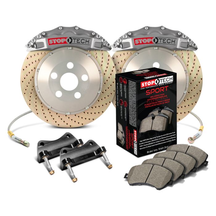 StopTech 83.137.6800.R4 Trophy Sport Big Brake Kit - Front - 380x32mm Drilled & Zinc Coated - STR-60 Anodized