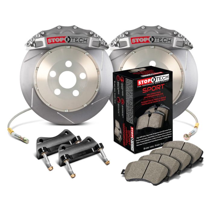 StopTech 83.838.6700.R1 Trophy Sport Big Brake Kit - Front - 355x32mm Slotted - STR-60 Anodized