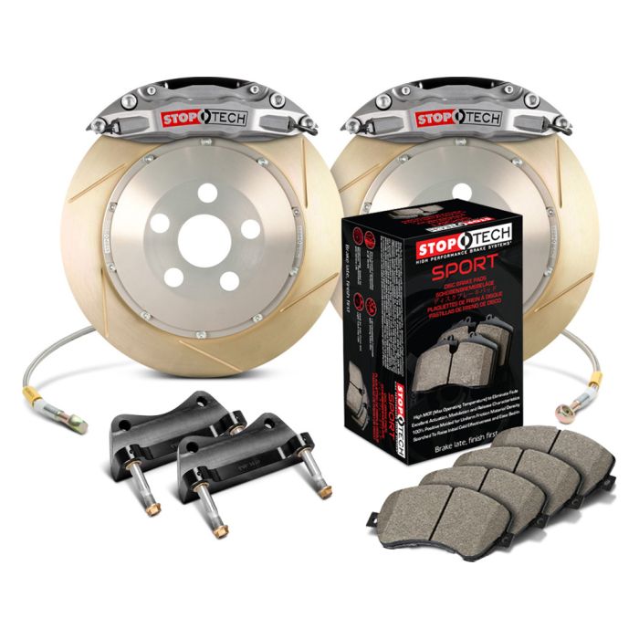 StopTech 83.305.4700.R3 Trophy Sport Big Brake Kit - Front - 355x32mm Slotted & Zinc Coated - STR-40 Anodized
