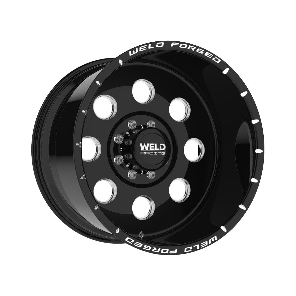 Weld W70644082BCA Super Single Iii Xt Wheel 24x14 8x165.1 ET-76 BS4.5 Gloss Black & Contrast Cut