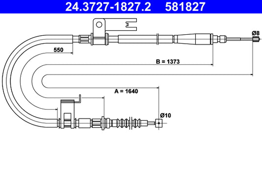 BOSCH 1987482129 Parking Brake Cable Pull