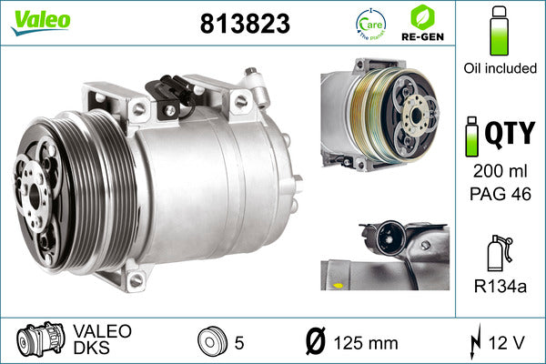 VALEO VAL813823 Air Conditioning Compressor